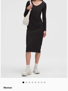 lululemon athletica Align Ribbed Long-Sleeve Midi Dress 🖤
